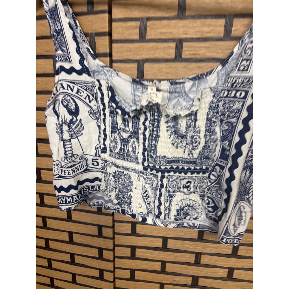 Nicole Miller Navy ANd White Tank‎ Top Size Small - Picture 6 of 8